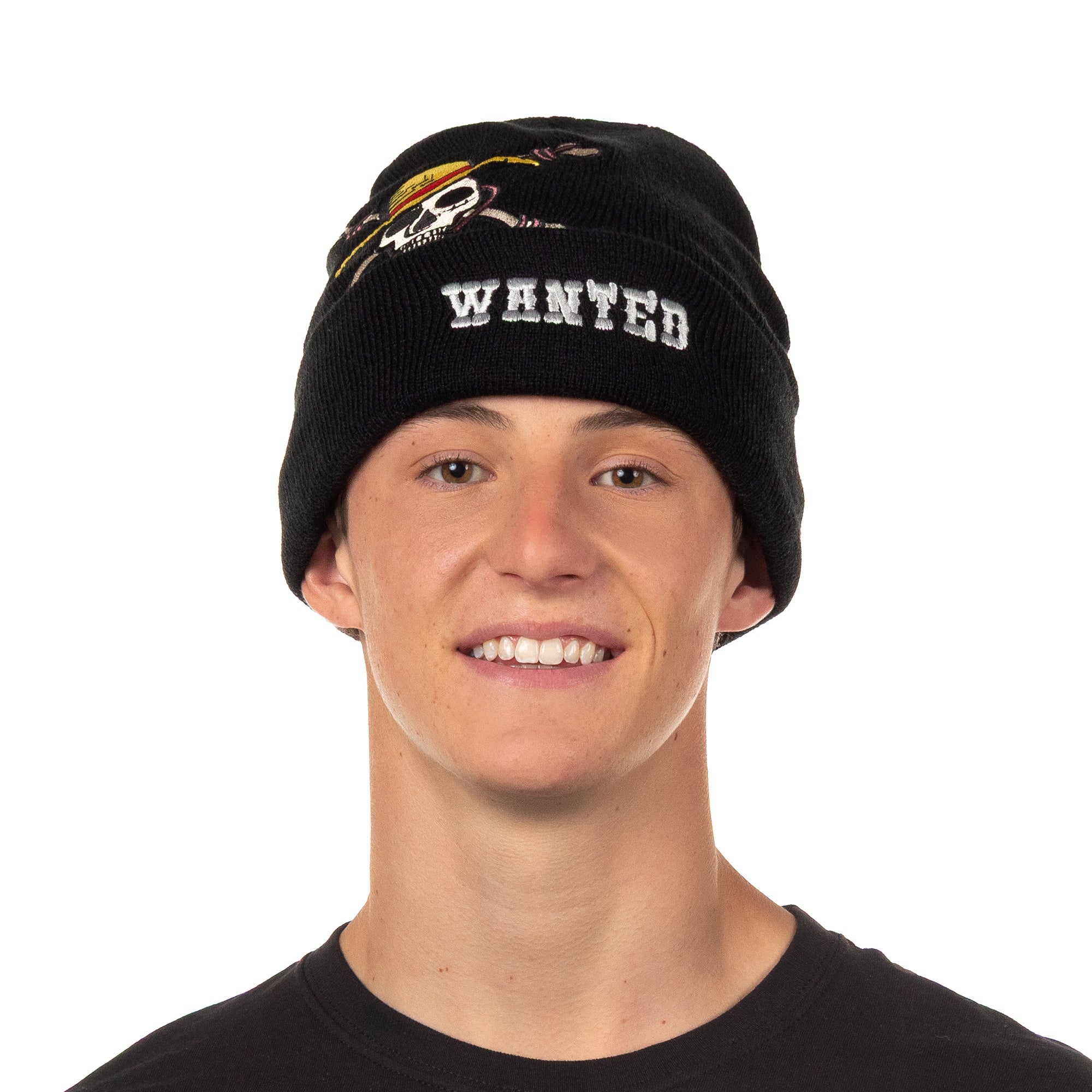 One Piece Beanie Soul King Wanted Adult Knit Cuff Hat OSFM