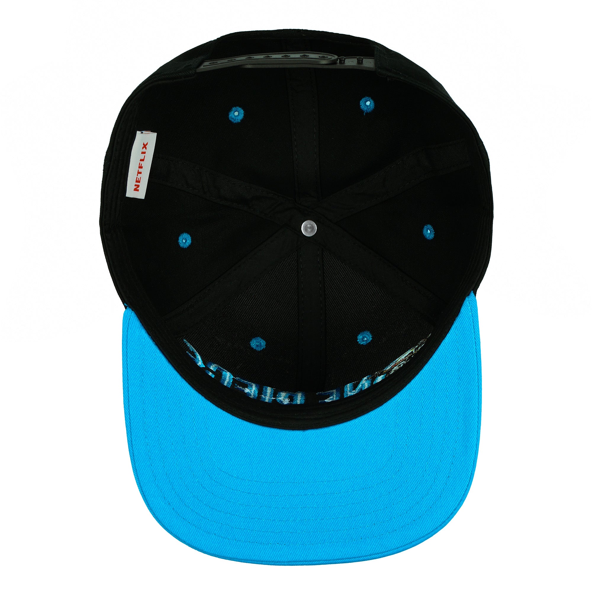 One Piece Flat Brim Hat Embroidered Adjustable Snapback Baseball Cap, Men's OSFM
