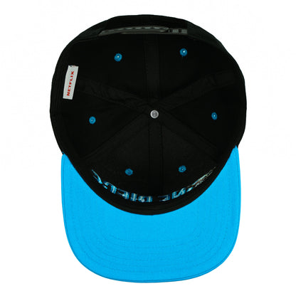 One Piece Flat Brim Hat Embroidered Adjustable Snapback Baseball Cap, Men's OSFM