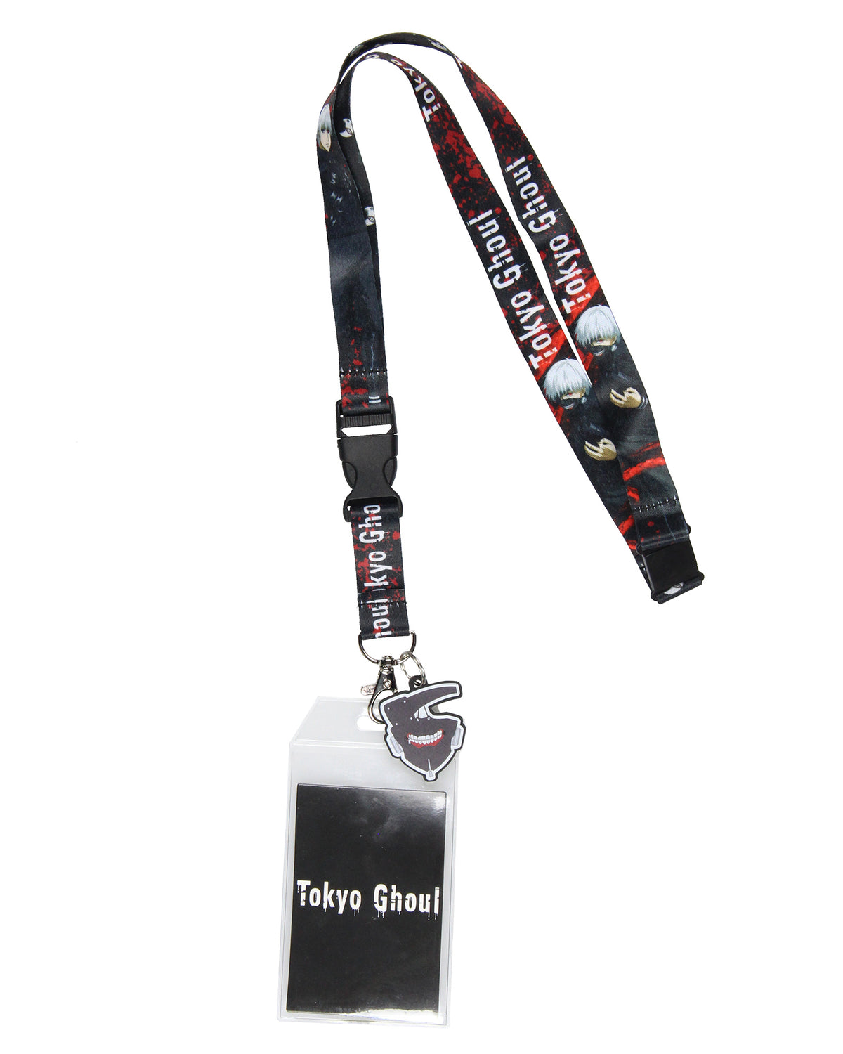 Tokyo Ghoul Lanyard Ken Kaneki Mask ID Holder With Mask Charm