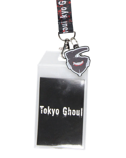 Tokyo Ghoul Lanyard Ken Kaneki Mask ID Holder With Mask Charm