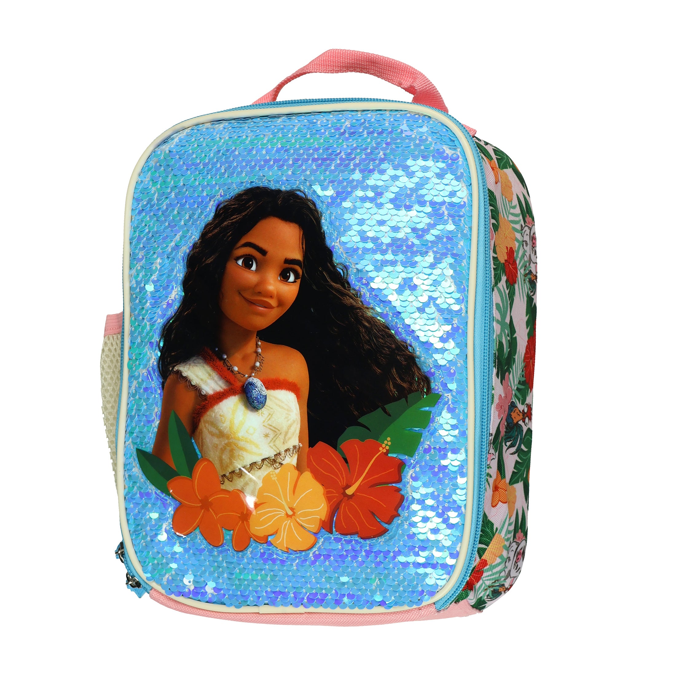 Disney Moana 2 Lunch Box 10" Insulated Hei Hei and Pua Full Zip Closure Soft Cooler Bag Tote