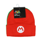 Super Mario Bros. Mario and Luigi 2-Pack Knit Cuffed Cold Weather Beanie Set