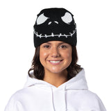 The Nightmare Before Christmas Jack Skellington Big Face Adult Cuff Beanie