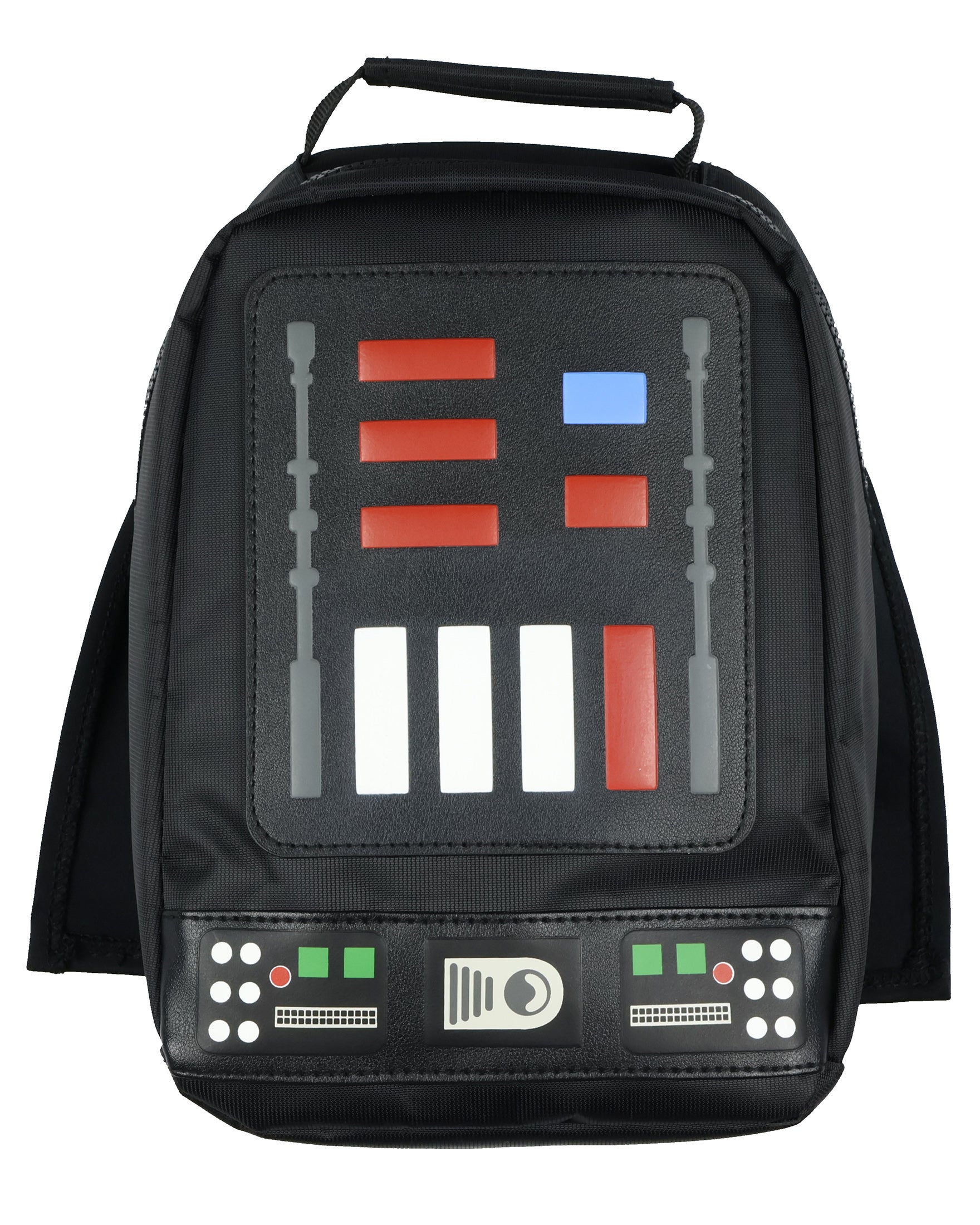 Star Wars Darth Vader Lunch Box Tote Chest Plate with Cape Insulated Bag 10"