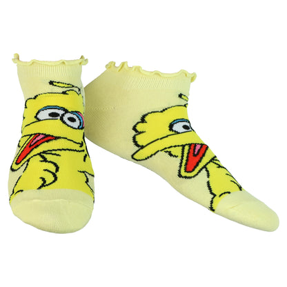 Sesame Street Ankle Socks Women's Mix and Match Lettuce Edge OSFM, 5-Pack