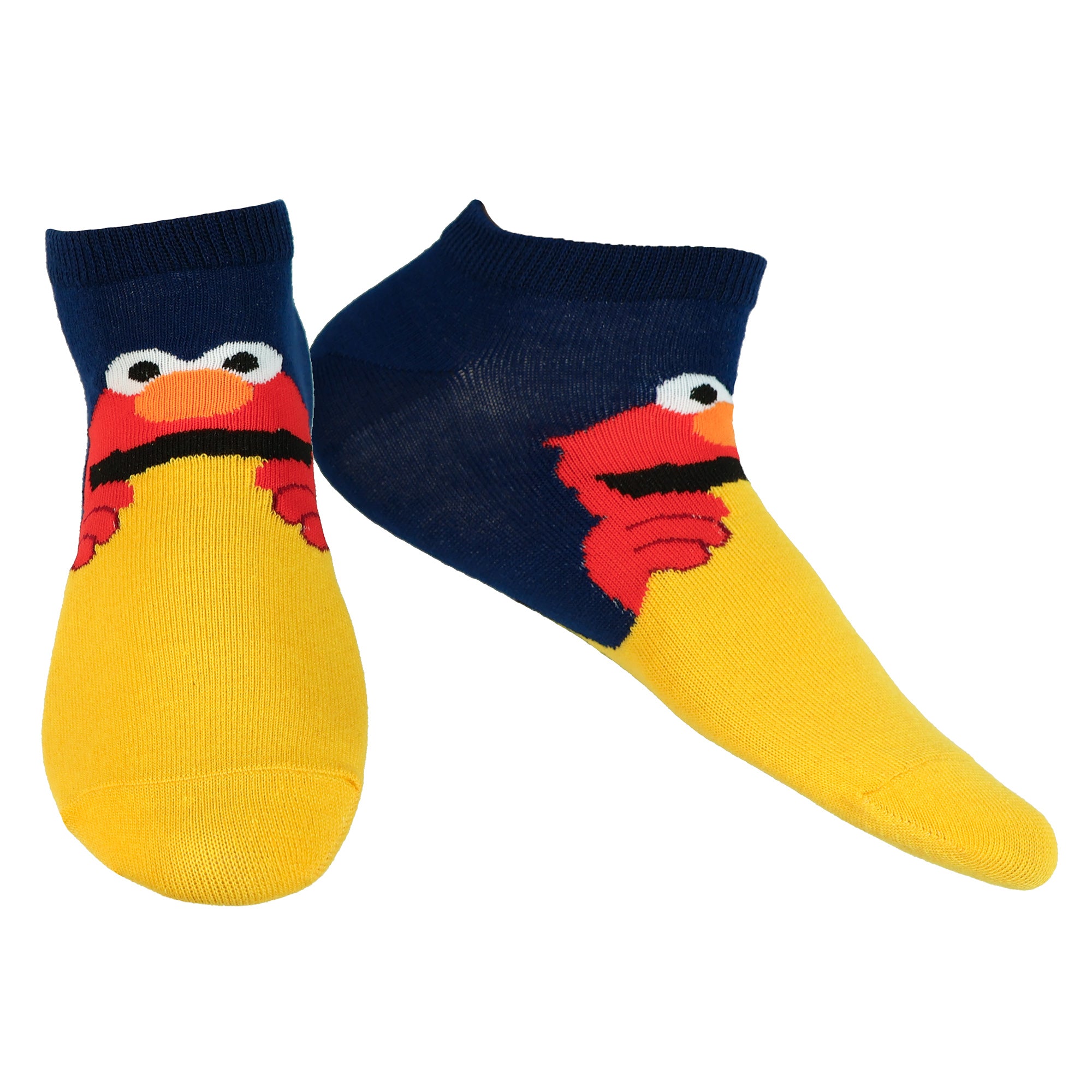 Sesame Street Ankle Socks Women's Mix & Match Color Block 5-Pair, Shoe Size 5-10