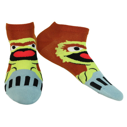 Sesame Street Ankle Socks Women's Mix & Match Color Block 5-Pair, Shoe Size 5-10