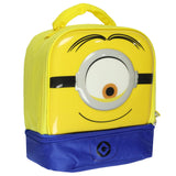 Minions Lunch Box Stuart Insulated Dual Compartment Lunch Tote Bag