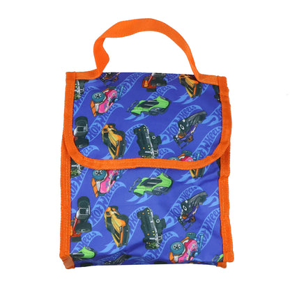 Hot Wheels 5 Piece Backpack Race Car Design Tote Bag Set 16"