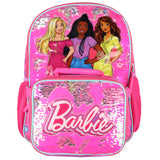 Barbie Backpack Barbie and Friends Magic Sequins 5 PC Set with Lunch Box