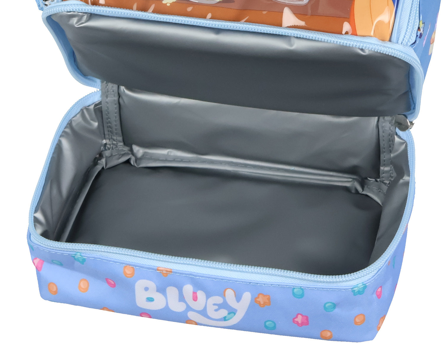 Bluey Lunch Box Bluey Bingo Party Time Dual Compartment Insulated Lunch Bag 10" - Seven Times Six