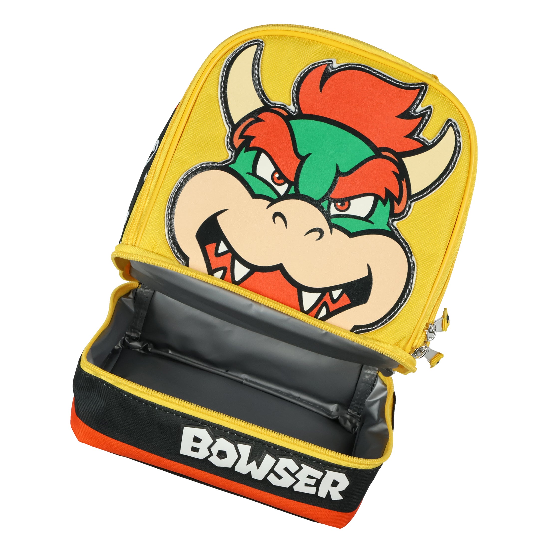 Super Mario Lunch Box Bowser Insulated Dual Compartment Lunch Tote Bag 10" - Seven Times Six