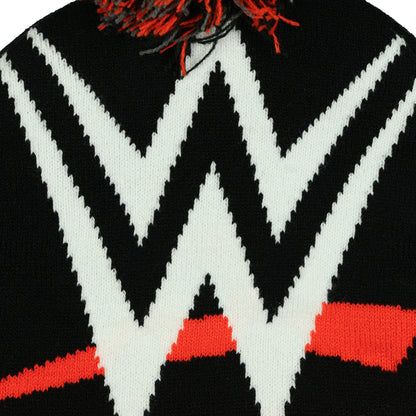 WWE Beanie World Wrestling Entertainment Logo Shill Cuffed Pom Winter Cap Hat