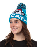 The Cat in the Hat Beanie Cuffed Jacquard Pom Beanie Hat Cap