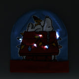 Peanuts Beanie Adult Snoopy and Woodstock Christmas Cuff Knit Light Up Hat