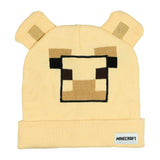 Minecraft Trader Llama Beanie Embroidered Face Adult Cuffed Knitted Hat OSFM
