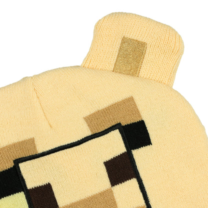 Minecraft Trader Llama Beanie Embroidered Face Adult Cuffed Knitted Hat OSFM