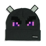 Minecraft Beanie Adult Ender Dragon 3D Ears Character Cuff Knit Hat Cap