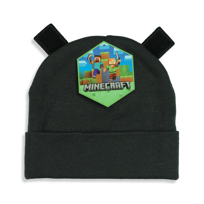 Minecraft Beanie Adult Ender Dragon 3D Ears Character Cuff Knit Hat Cap