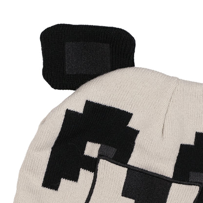Minecraft Panda Beanie Embroidered Face Design Adult Cuffed Knit Hat OSFM