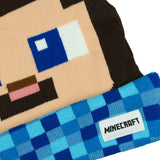 Minecraft Beanie Diamond Steve Big Face Cuff Beanie Hat Cap