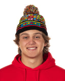 Super Mario Beanie Toad Luigi Bowser Princess Peach Pom Pom Cuff Knit Hat Cap