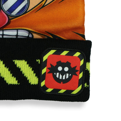 Sonic The Hedgehog Beanie Adult Dr. Eggman Face Pom Pom Cuff Knit Hat Cap