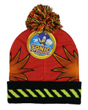 Sonic The Hedgehog Beanie Adult Dr. Eggman Face Pom Pom Cuff Knit Hat Cap