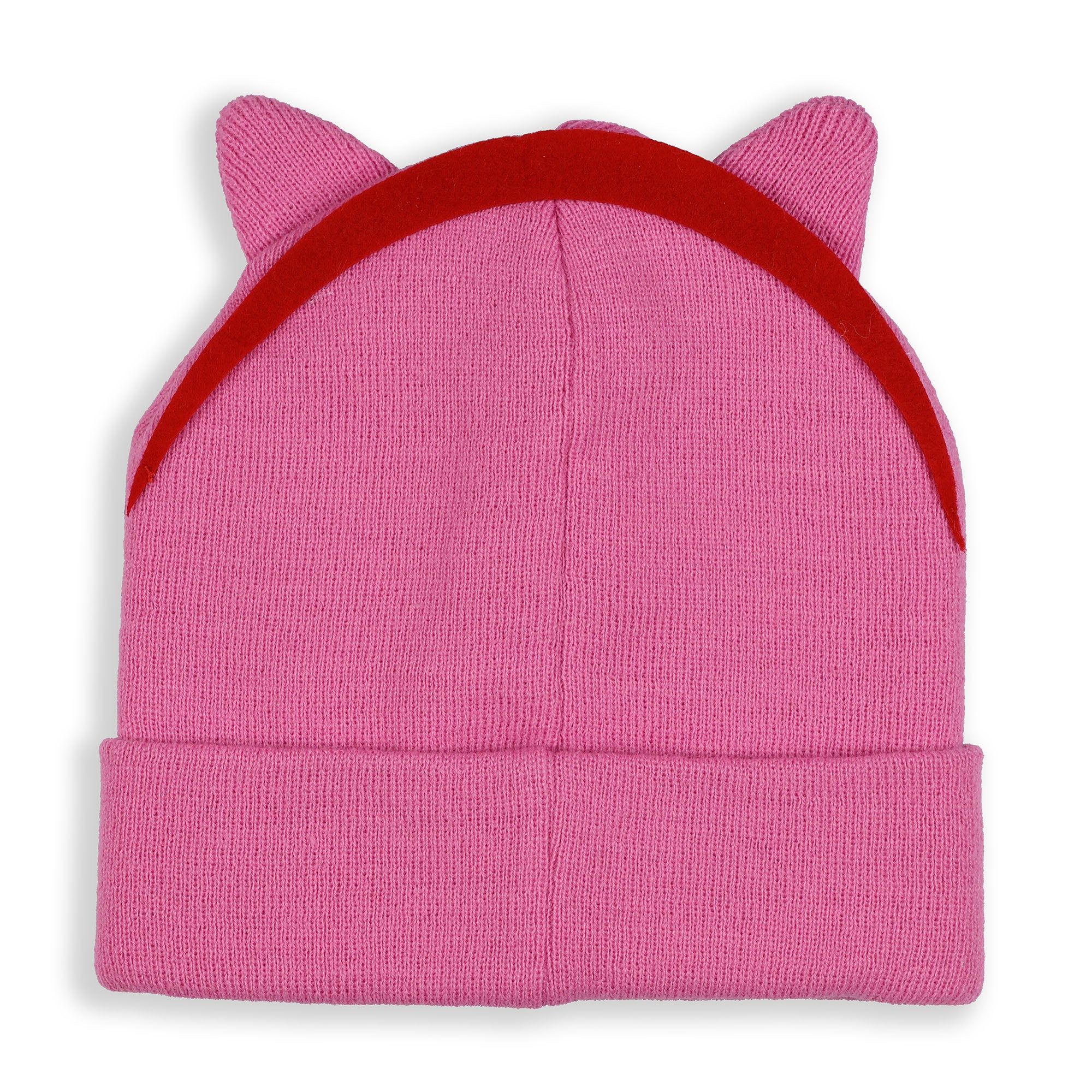 Sonic The Hedgehog Beanie Amy Rose Cuffed Knit Hat with 3D Quills and Ears