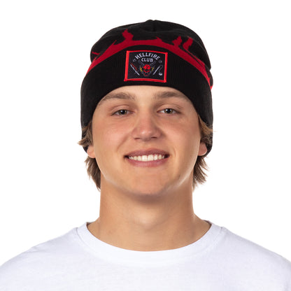 Stranger Things Beanie Hellfire Club Adult Knit Cuffed Winter Hat OSFM
