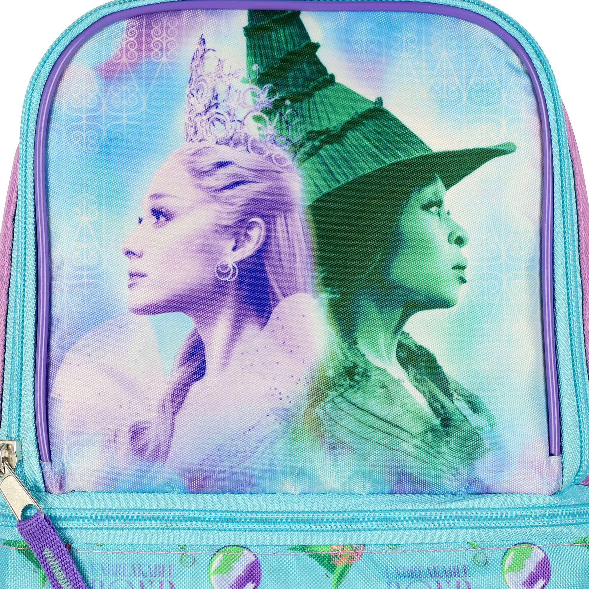 Wicked Lunch Box Glinda and Elphaba Insulated Dual Compartment 9" Tote Bag