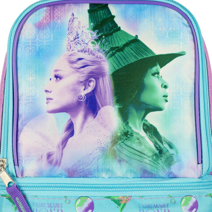 Wicked Lunch Box Glinda and Elphaba Insulated Dual Compartment 9" Tote Bag