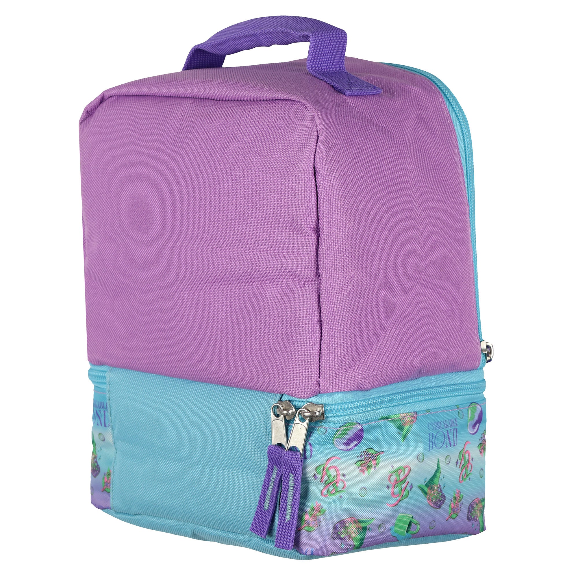 Wicked Lunch Box Glinda and Elphaba Insulated Dual Compartment 9" Tote Bag