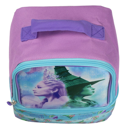 Wicked Lunch Box Glinda and Elphaba Insulated Dual Compartment 9" Tote Bag