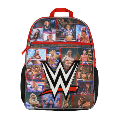 WWE Backpack Wrestler Squares Design 16" Multipurpose Tote Bag