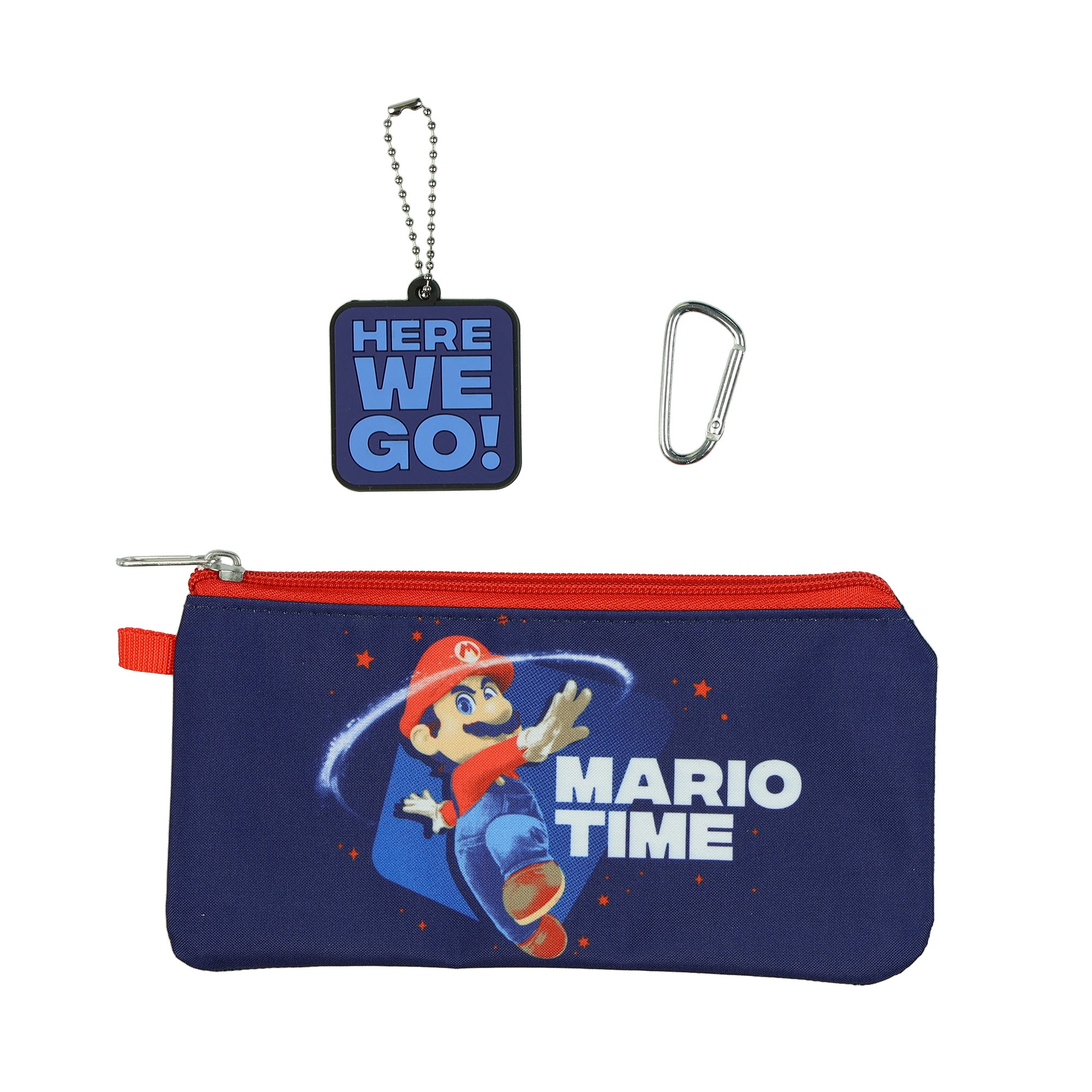 Super Mario Galaxy Backpack 16" Let's-A-Go 5-Piece Set Lunchbox Combo Book Bag