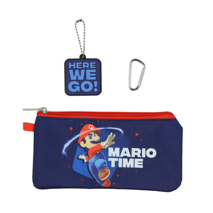 Super Mario Galaxy Backpack 16" Let's-A-Go 5-Piece Set Lunchbox Combo Book Bag