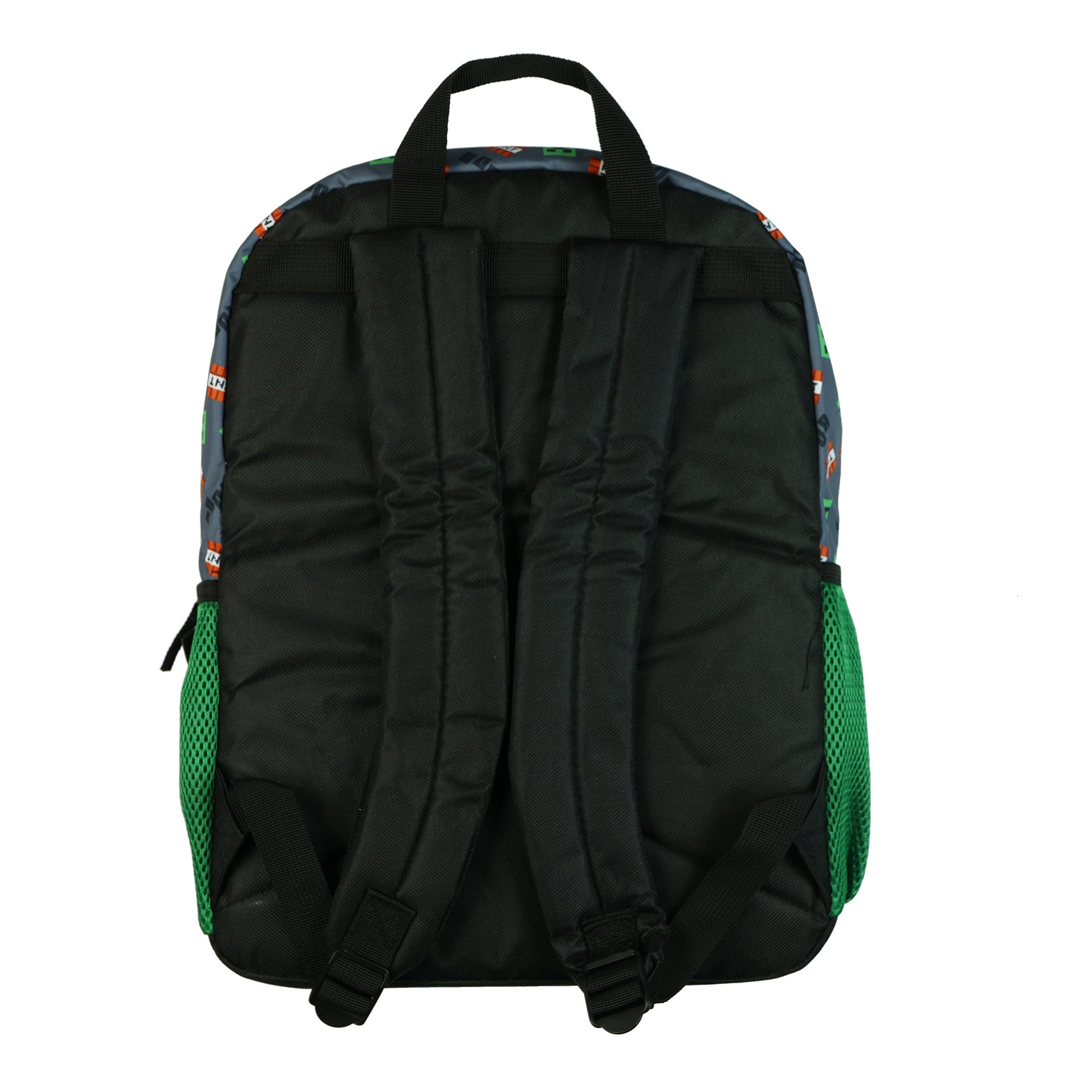 Minecraft Survival Mode Backpack 16" 5 Piece Set with Lunchbox Kids Book Bag Combo