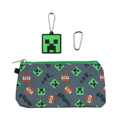 Minecraft Survival Mode Backpack 16" 5 Piece Set with Lunchbox Kids Book Bag Combo