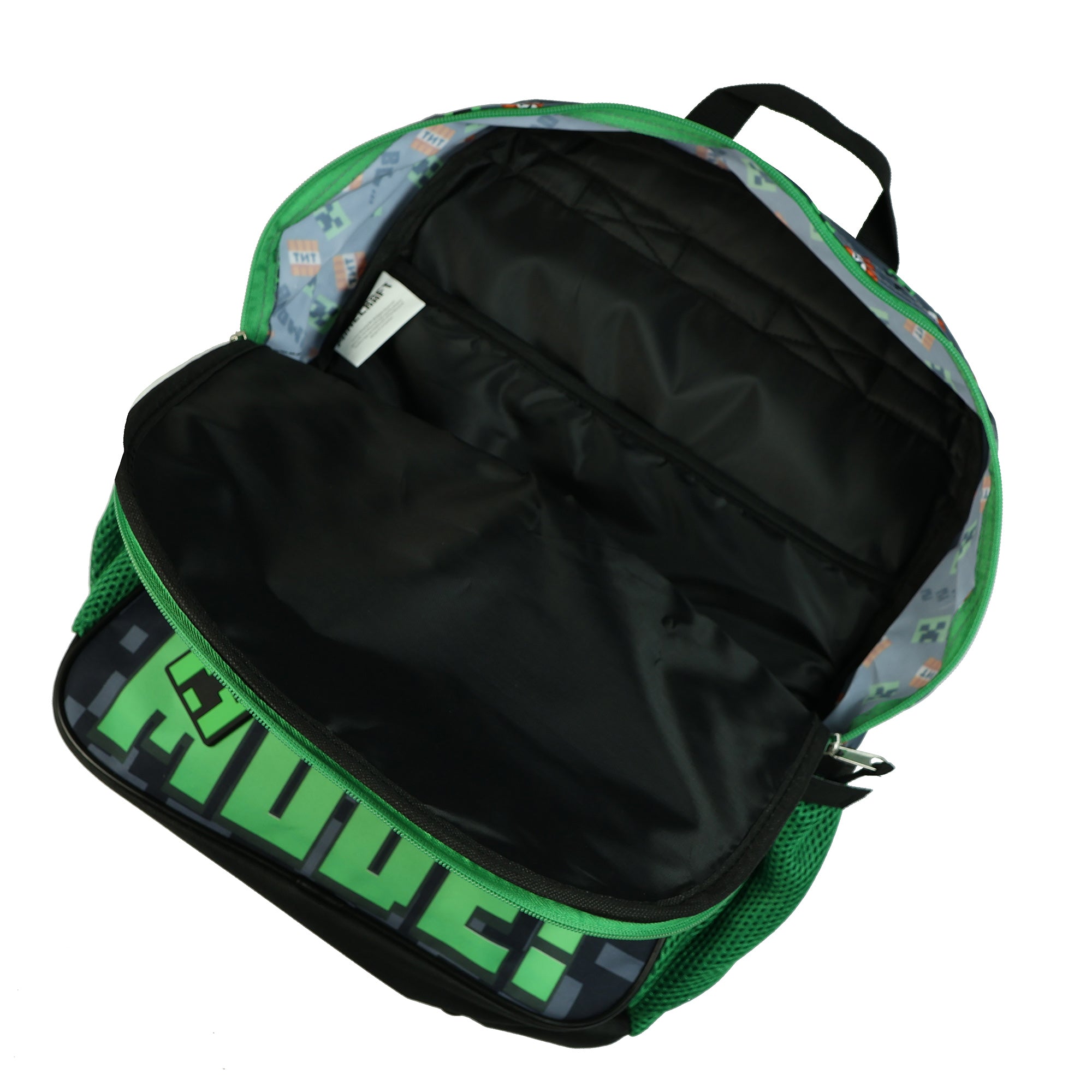 Minecraft Survival Mode Backpack 16" 5 Piece Set with Lunchbox Kids Book Bag Combo