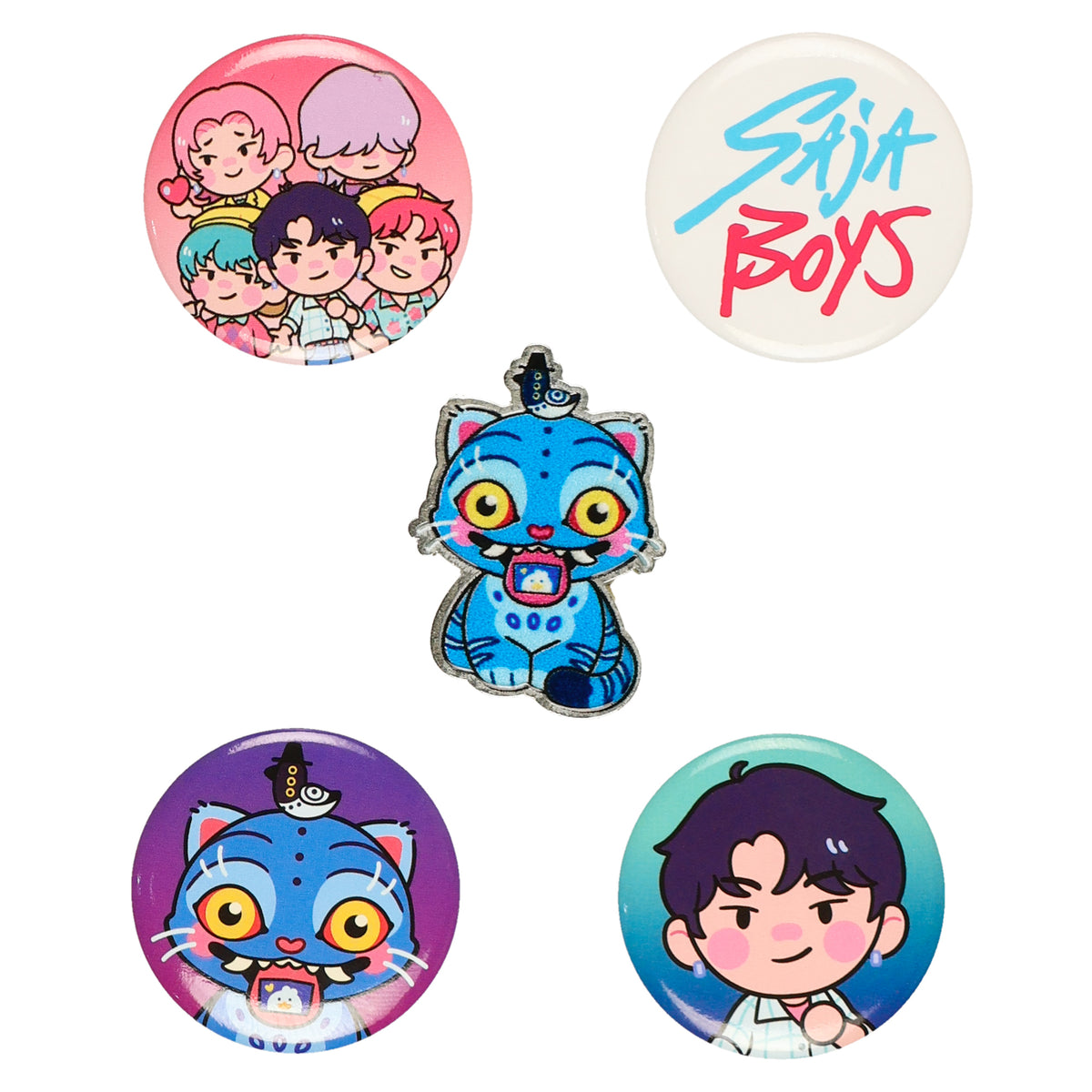 K-POP Demon Hunters Derpy Design Travel Accessory 8 Piece Gift Set