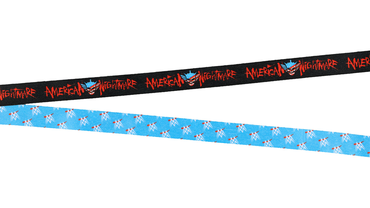 WWE Lanyard American Nightmare Rubber Casing ID Badge Holder with Charm