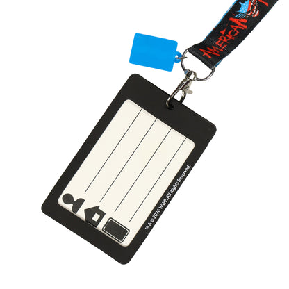 WWE Lanyard American Nightmare Rubber Casing ID Badge Holder with Charm