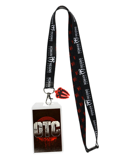 WWE Lanyard Roman Reigns Original Tribal Chief ID Badge Holder with Charm