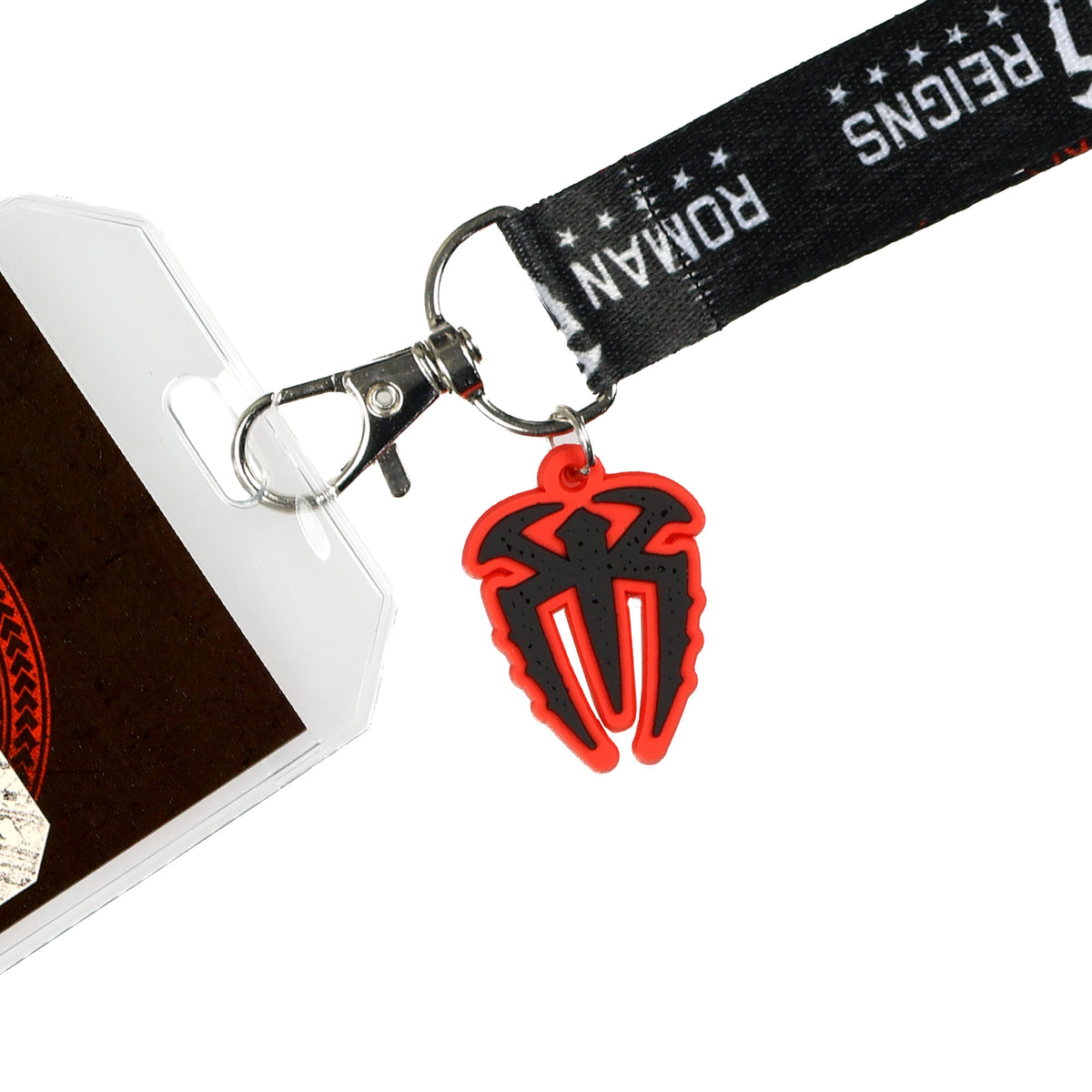 WWE Lanyard Roman Reigns Original Tribal Chief ID Badge Holder with Charm