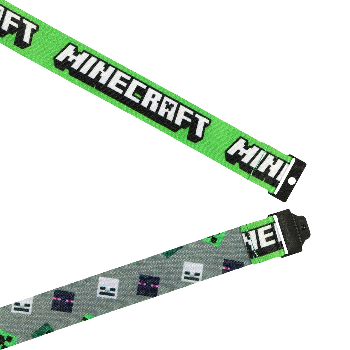 Minecraft Lanyard Battle Ready Clear ID Badge Holder with Rubber Charm