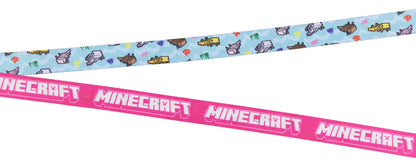 Minecraft Lanyard Axolotl Create Explore Survive Clear ID Badge Holder