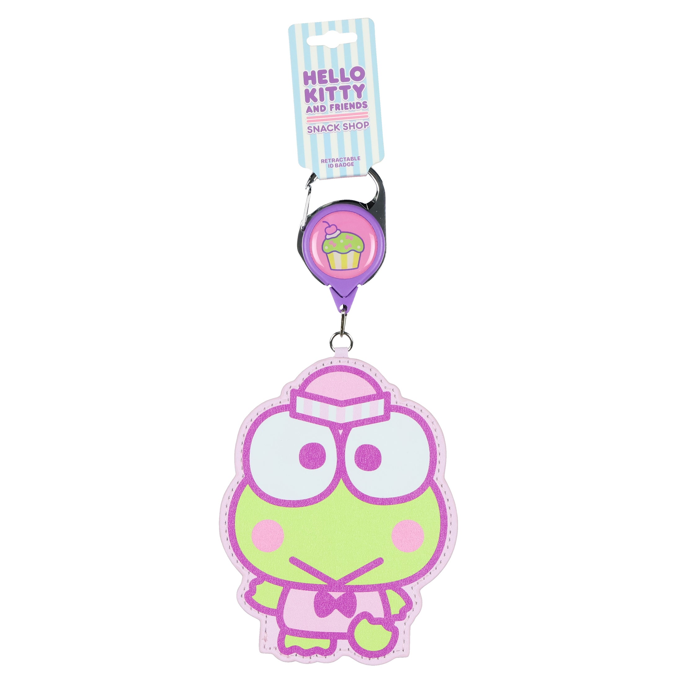 Hello Kitty And Friends Snack Shop Kerropi Retractable Reel ID Badge Holder