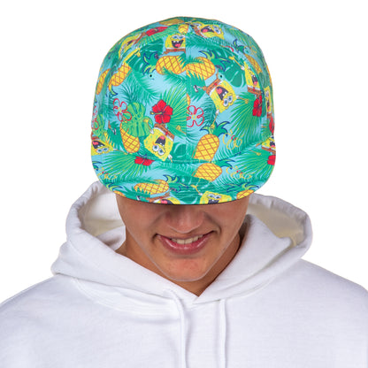 SpongeBob SquarePants Hat Adult Pineapple Tropical Snapback Cap OSFM